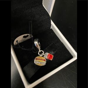 Pandora burger and fries charm